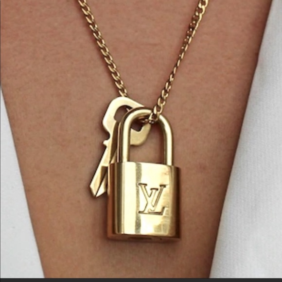 Louis Vuitton Jewelry - LV padlock Authentic necklace